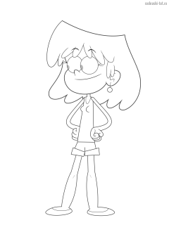 Раскраски Мой Шумный Дом (The Loud House) персонажи Лори Лауд (Lori)