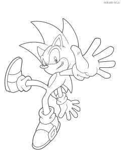 Раскраски Ёжик Соник (Sonic The Hedgehog)